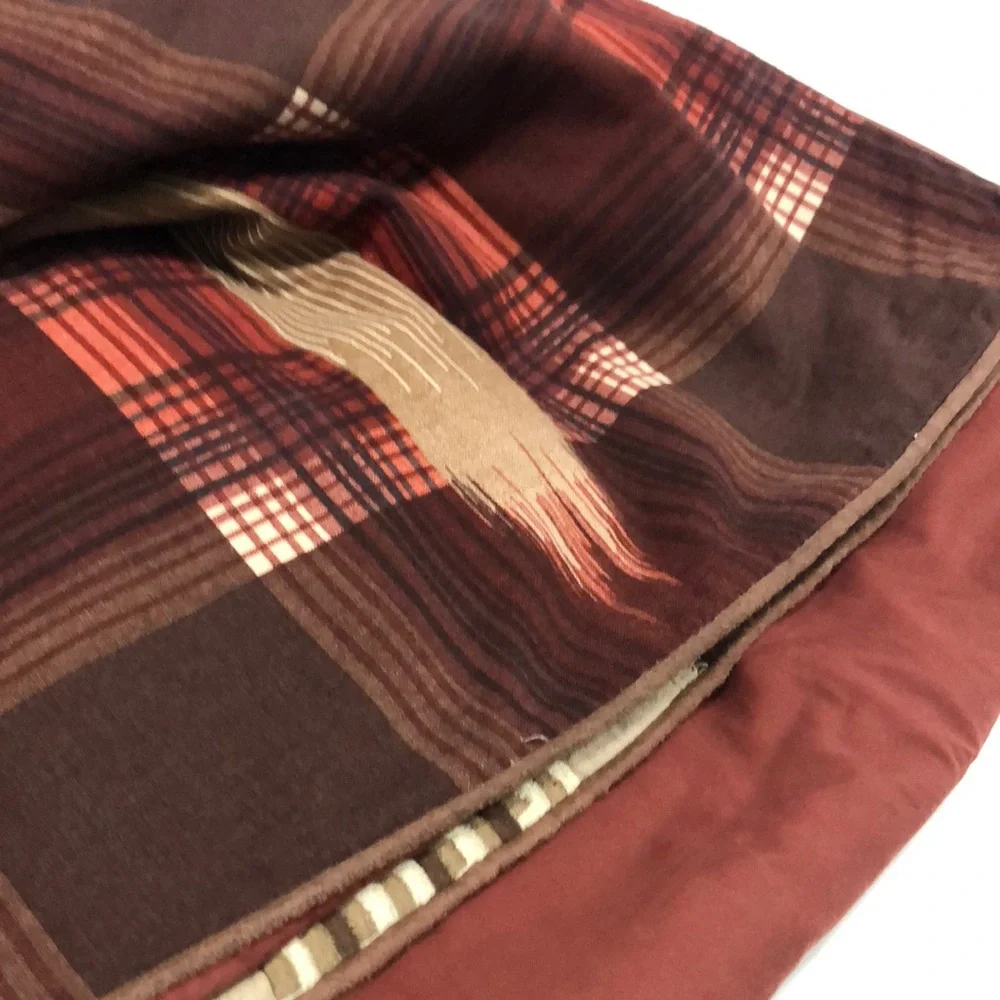 Queen Size Red Ikat Duvet Cover